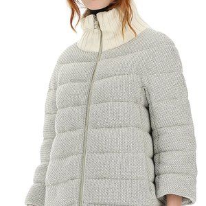 Women's Herno Metallic Knit Down Puffer Jacket - Size 8 with tags